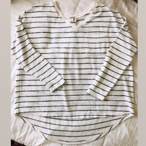 Merona Oversized Striped V-Neck Sweater
